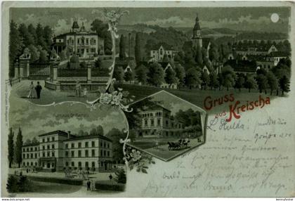 Gruss aus Kreischa - Litho