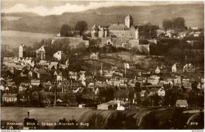 Kronach, Blick v. Süden a. Kronach u,. Burg