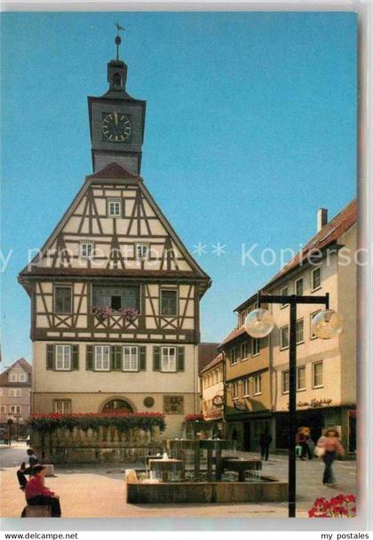 Kuenzelsau Rathaus Brunnen
