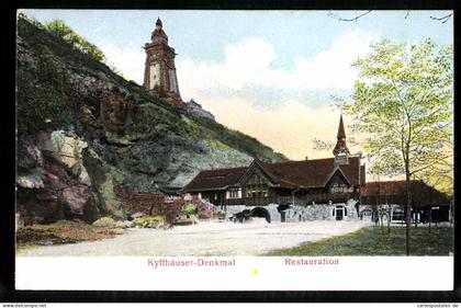 AK Kyffhäuser, Kyffhäuser-Gasthaus, Denkmal