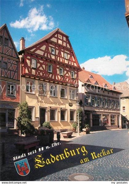 Ladenburg Marktplatz Altstadt Fachwerkhaeuser