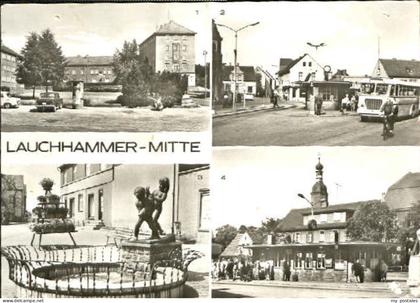 Lauchhammer Mitte Bahnhof Platz x 1960