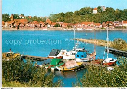 Lauenburg Elbe Bootssteg Unterstadt