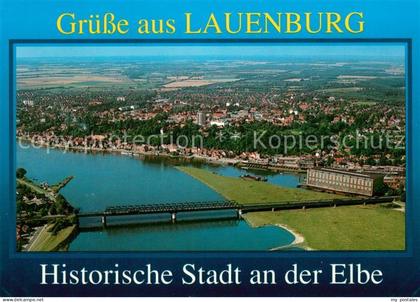 Lauenburg Elbe Fliegeraufnahme