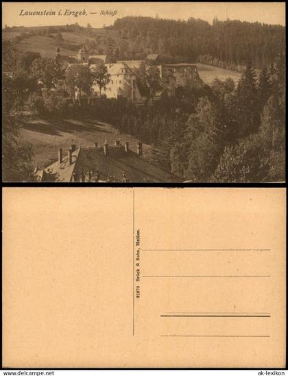 Lauenstein (Erzgebirge)-Altenberg (Erzgebirge) Schloß Lauenstein 1922
