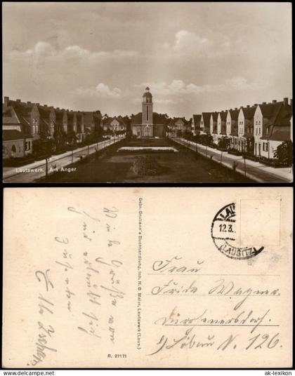 Ansichtskarte Lauta Am Anger Lautawerk - Fotokarte 1928