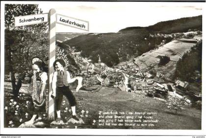 Lauterbach Hessen Lauterbach Wegweiser Spruch x 1954