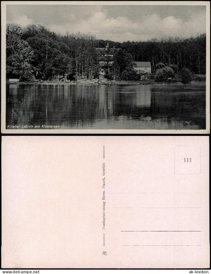 Ansichtskarte Lehnin-Kloster Lehnin Klostersee - Haus 1934