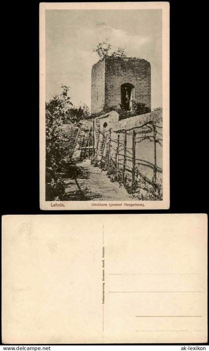 Ansichtskarte Lehnin-Kloster Lehnin Wachturm (genannt Hungerturm) 1910