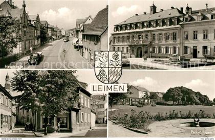 Leimen Baden Hauptstrasse Brunnen Rathaus Park Anlagen