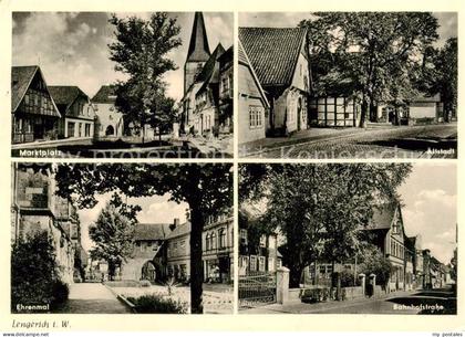 Lengerich Westfalen Marktplatz Bahnhofstrasse Ehrenmal Altstadt