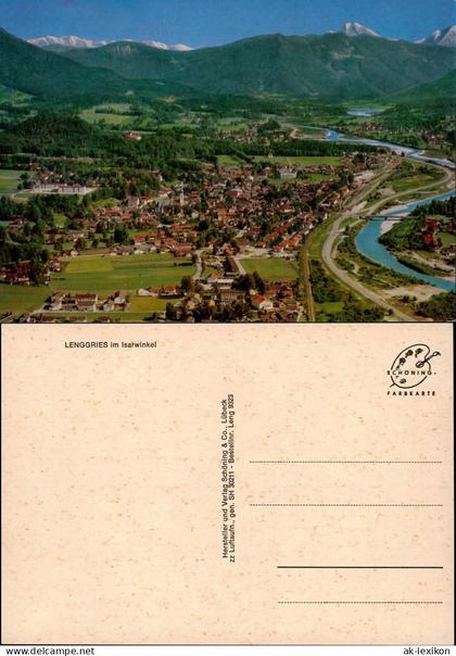 Ansichtskarte Lenggries Luftaufnahme LENGGRIES im Isarwinkel 1980