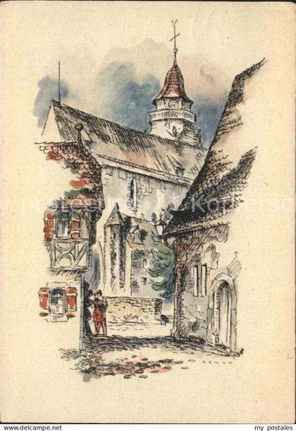 Leonberg Wuerttemberg Kirche Illustration