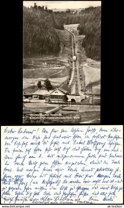 Lichtenhain/Bergbahn-Oberweißbach Talstation Obstfelderschmiede Wald   1965