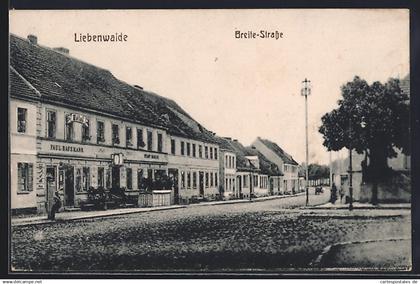 AK Liebenwalde, Breite-Strasse mit Hotel Stadt Berlin v. Paul Hafemann