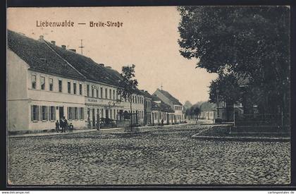 AK Liebenwalde, Hotel Paul Hafemann in der Breite-Strasse