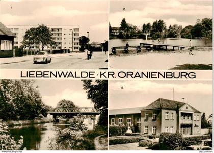 Liebenwalde Zehdenicker Strasse Freibad Muehlensee Vosskanal mit Strassenbruecke