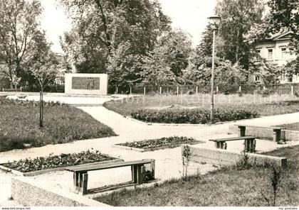Limbach-Oberfrohna Sachsen Parkanlagen Gedenkstein