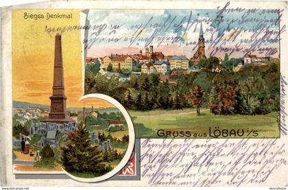 Gruss aus Löbau - Litho