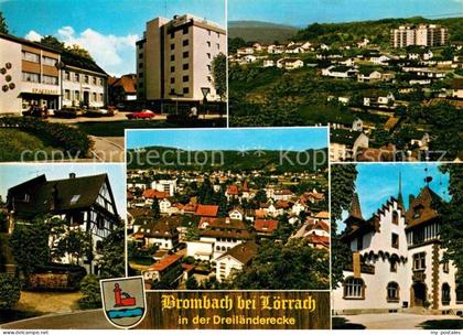 Brombach Loerrach Teilansichten Dreilaenderecke