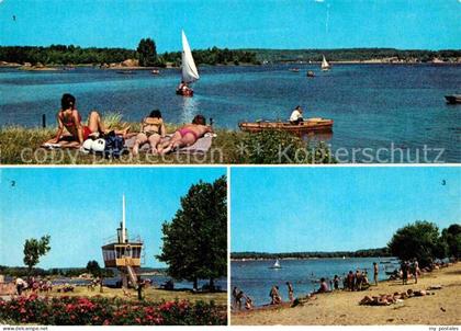 Knappensee Oberlausitz Badestelle Wachturm