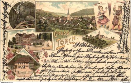Gruss aus Lorch - Litho