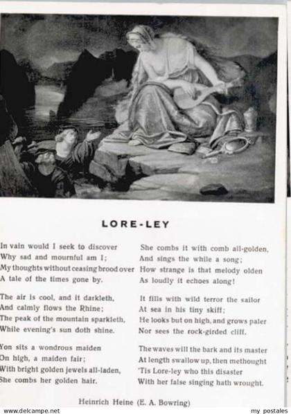 Loreley Lorelei Loreley Gedicht