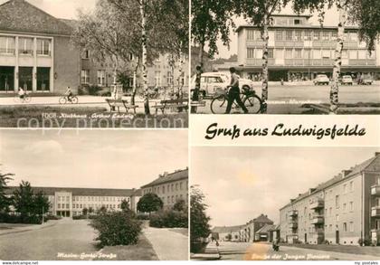 Ludwigsfelde FDGB Klubhaus Arthur Ladwig Konsum Warenhaus Strasse der Jungen Pio