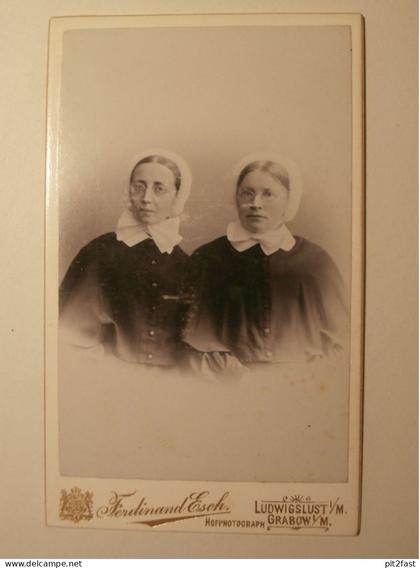 Kabinettfoto - Ferdinand Esch in Ludwigslust und Grabow , CDV , Mecklenburg , Photographie , Kabinett !!