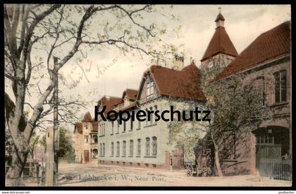 ALTE POSTKARTE LÜBBECKE IN WESTFALEN NEUE POST POSTAMT Ansichtskarte AK cpa postcard