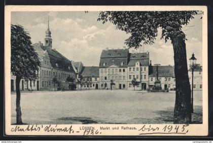AK Lübben, Markt und Rathaus