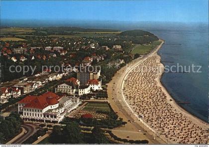 Travemuende Ostseebad Strand Luftaufnahme