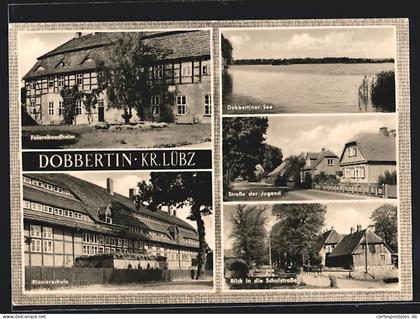 AK Dobbertin /Kr. Lübz, Strasse der Jugend, Pionierschule, Feierabendheim