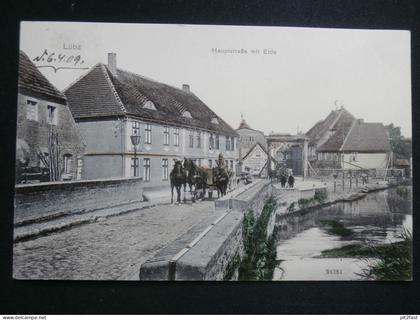 Lübz i. Mecklenburg , 1909 , Bahnpost , Ansichtskarte , AK !!
