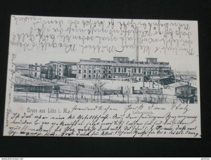 Zuckerfabrik Lübz i. Mecklenburg , 1902 , Bahnpost , Eisenbahn , Ansichtskarte , AK , CPA !!