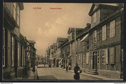 AK Lüchow / Dannenberg, Blick entlang der Langestrasse