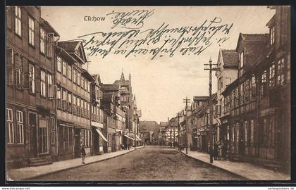 AK Lüchow / Dannenberg, Strassenpartie im Ort