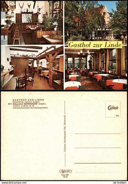 Ansichtskarte Seppenrade-Lüdinghausen Gasthof zur Linde 4 Bild 1973