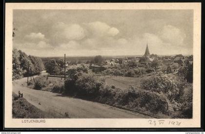 AK Lütjenburg, Ortsansicht mit Kirche und Umgebung