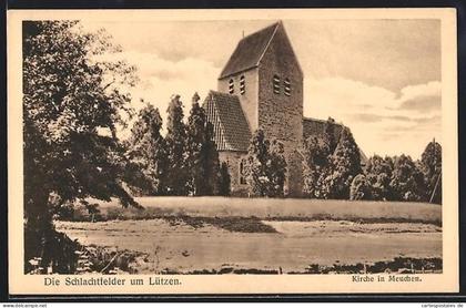 AK Meuchen /Lützen, Kirche in Meuchen
