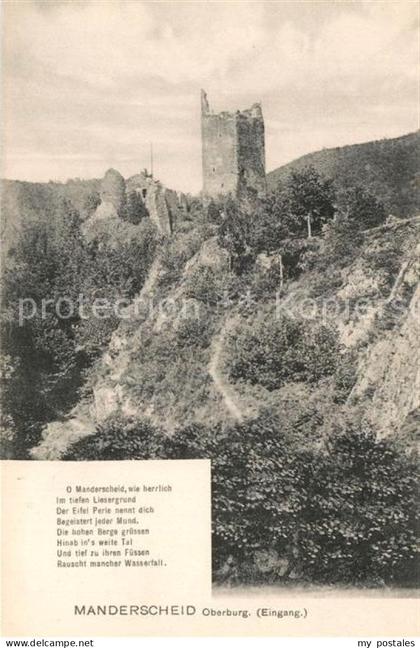 Manderscheid Eifel Eingang Oberburg