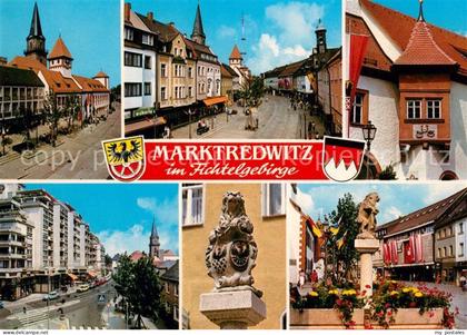 Marktredwitz Ortsansichten Innenstadt Brunnen