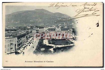 CPA Avenue Massena et Casino