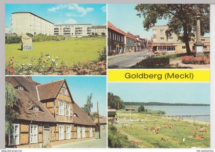(102547) AK Goldberg (Meckl.), Mehrbildkarte 1983