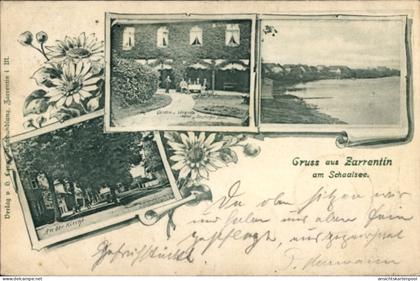 CPA Zarrentin am Schaalsee, Uferpartie, An der Kirche, Garten