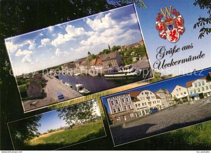 Ueckermuende Mecklenburg Vorpommern Hafen Markt Kastanienallee
