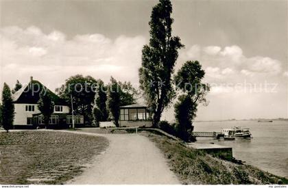 Buederich Duesseldorf Gartenrestaurant Moenchenwerth Fliegeraufnahme