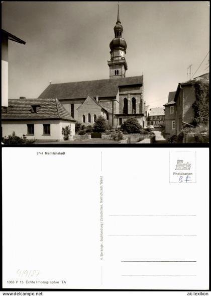 Ansichtskarte Mellrichstadt Ortspartie an der Kirche 1960