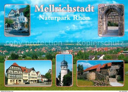 Mellrichstadt Brunnen Eingang Befestigungsanlage Stadtpfarrkirche Buergerturm Ku