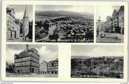 Melsungen Fulda Melsungen Eulenturm Rathaus Marktbrunnen